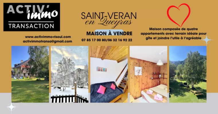 Maison à vendre SAINT-VERAN en QUEYRAS